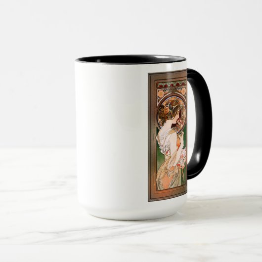 Mug Primrose par Alphonse Mucha (Devant droit)