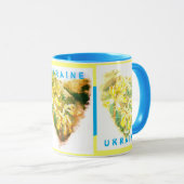 Mug Primula veris Heart Cowslip Ukraine (Devant droit)