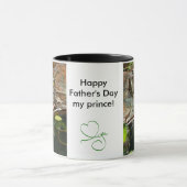 Mug Prince de fête des pères Frog Photo avec le texte (Centre)