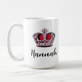Mug Princess Queen Crown personnalisable (Gauche)