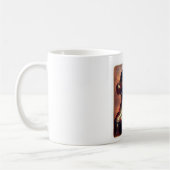Mug Princesse Alien Sombre Pose Avec Fond de Feu (Gauche)