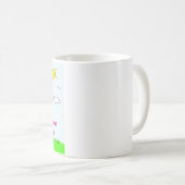 Mug Princesse blonde pourpre rose mignonne de ♥ de (Devant droit)
