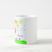 Mug Princesse blonde pourpre rose mignonne de ♥ de (Centre)