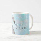 Mug Princesse cygne faux or paillettes chic conte de f (Devant droit)