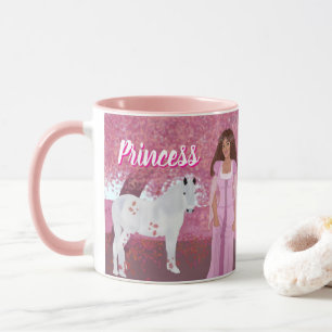 Mug Princesse dans la forêt rose   Fairytale   Whimsiq
