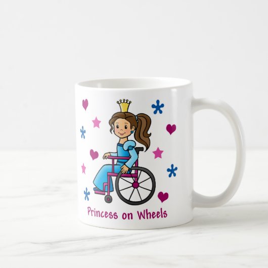 Mug Princesse de fauteuil roulant (Droite)