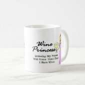 Mug Princesse de vin "un jour mon prince " (Devant droit)