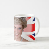 Mug Princesse Diana Union Jack (Devant droit)