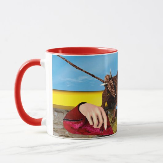 Mug Princesse Dragon Fantastique Art Numérique (Gauche)
