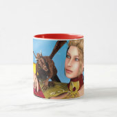 Mug Princesse Dragon Fantastique Art Numérique (Centre)