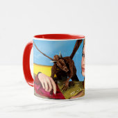 Mug Princesse Dragon Fantastique Art Numérique (Devant gauche)
