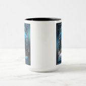 Mug Princesse Du Rose Bleu Art IA par Xzendor7 (Centre)