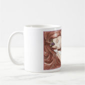 Mug Princesse d'une chevelure rouge et son rat (Gauche)