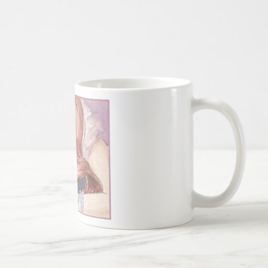 Mug Princesse d'une chevelure rouge et son rat (Droite)