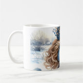 Mug Princesse Fantasy hivernale dans un conte de fées  (Gauche)