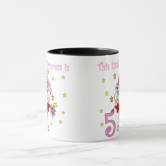 Mug Princesse féerique 5ème anniversaire (Centre)