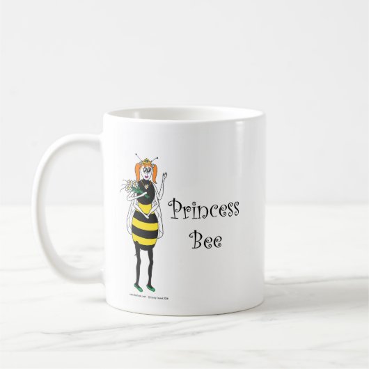 Mug Princesse mignonne Bee de bande dessinée (Gauche)