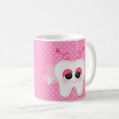 Mug Princesse mignonne Dot de dentiste de dent de (Devant droit)