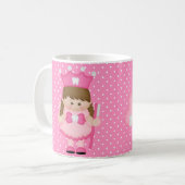 Mug Princesse mignonne Dot de dentiste de dent de (Devant gauche)