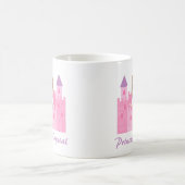 Mug Princesse mignonne Girl dans le château rose (Centre)