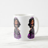 Mug Princesse noire (Devant droit)