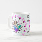 Mug Princesse Personalized Coffee Tea de crème glacée (Devant gauche)