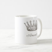 Mug Princesse personnalisée Crown Tiara (Devant droit)