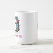 Mug princesse pop, visage femme, visage art abstrait (Centre)