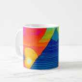 Mug Princesse psychédélique à pyramide rose (Devant gauche)