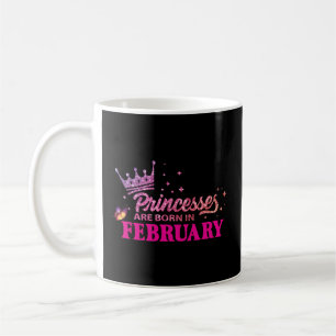 Mug Princesses Sont Nées En Février Fun Papillon Amusa