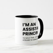 Mug Principaux adjoints Travail amusant Dire (Devant droit)