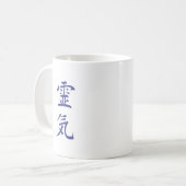 Mug Principes de Reiki bleus (Devant gauche)