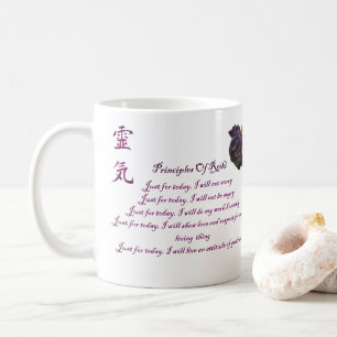 Mug Principes de Reiki juste pour aujourd'hui Rose