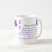 Mug Principes de Reiki juste pour les couleurs d'aujou (Devant droit)