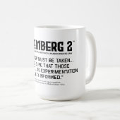 Mug Principes pour les chercheurs et les expérimentate (Devant droit)