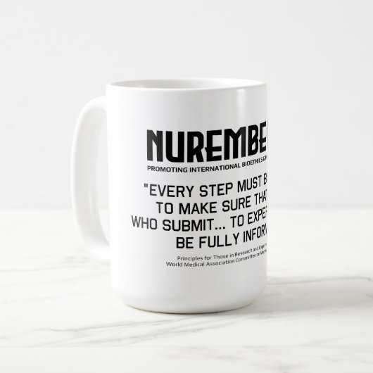 Mug Principes pour les chercheurs et les expérimentate (Devant gauche)