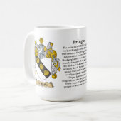 Mug Pringle, l'origine, la signification et la crête (Devant gauche)