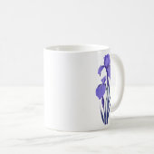 Mug Printemps 42 fleurs, dessin à trait, minimaliste,  (Devant droit)