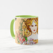 Mug Printemps, Alphonse Mucha (Devant gauche)