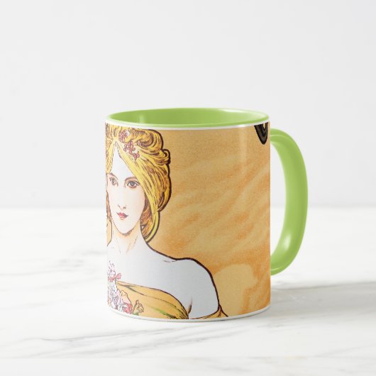 Mug Printemps, Alphonse Mucha (Devant droit)