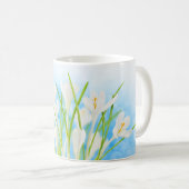 Mug Printemps (crocus blancs) (Devant droit)