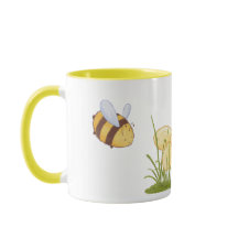 Printemps Drôle Abeilles mignonnes Fleurs de margu