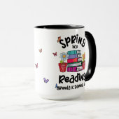 Mug Printemps En Lecture Brenda K Davies Livres (Devant droit)