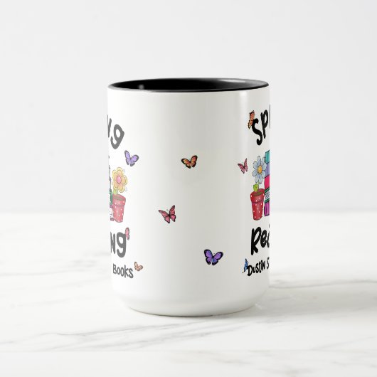 Mug Printemps En Lecture Dustin Stevens Livres (Centre)