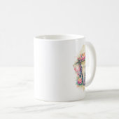 Mug Printemps indien - Eléphant aux fleurs (Devant droit)