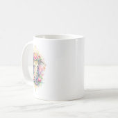 Mug Printemps indien - Eléphant aux fleurs (Devant gauche)