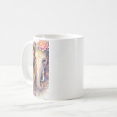 Mug Printemps indien - Portrait de femme avec éléphant (Devant gauche)