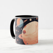 Mug 💖 🌠 "Pris dans ton orbite" (Devant gauche)