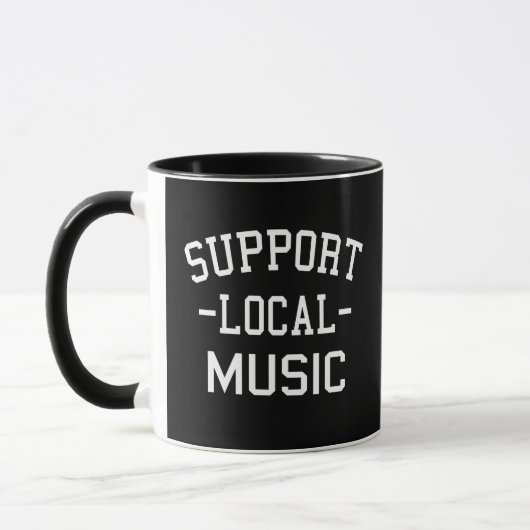 Mug Prise en charge de la musique locale (Gauche)