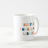 Mug Prise en charge des amateurs de livres de biblioth (Devant droit)